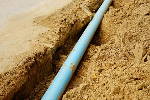 Sewer Line Excavation in Northville, MI