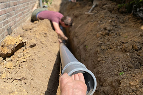 Sewer Line Excavation in Westland, MI