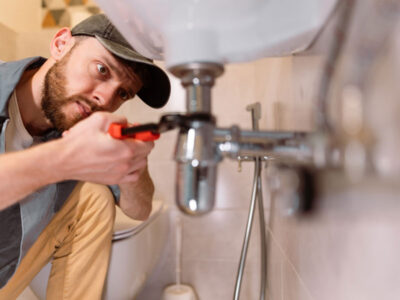 Plumber Under Sink